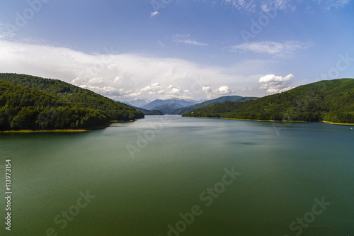 Vidraru Dam on Arges River. Arges, Romania. Hydro electric power © czamfir