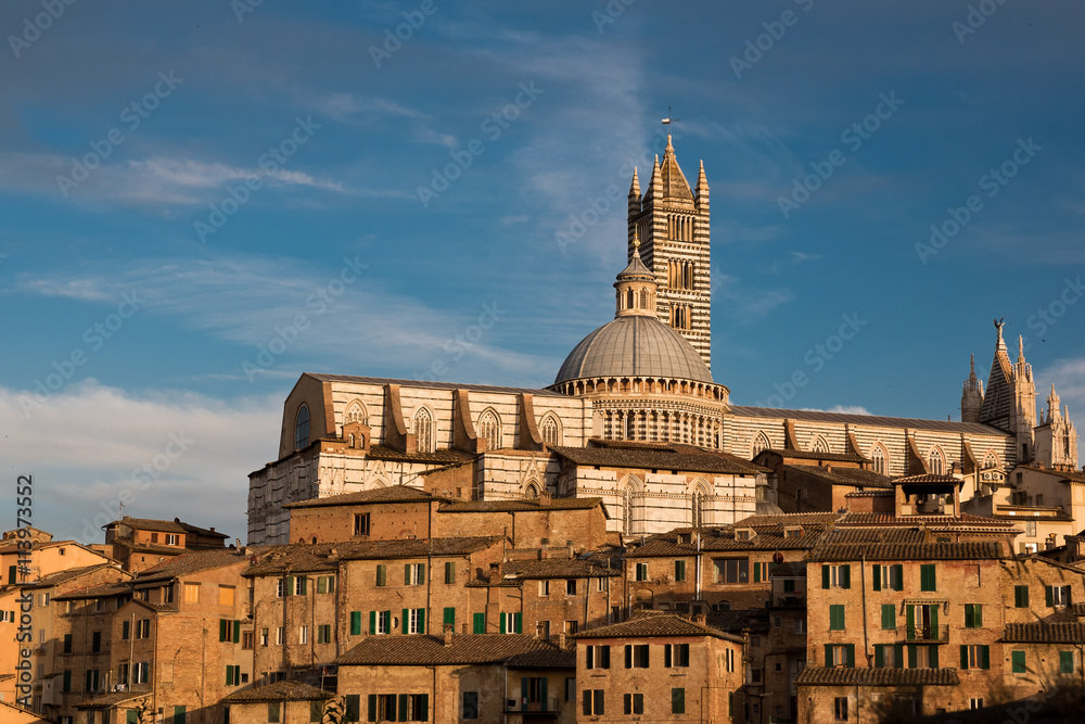 Siena Cathedral, Duomo di Siena in Siena, Italy, Tuscany region.
