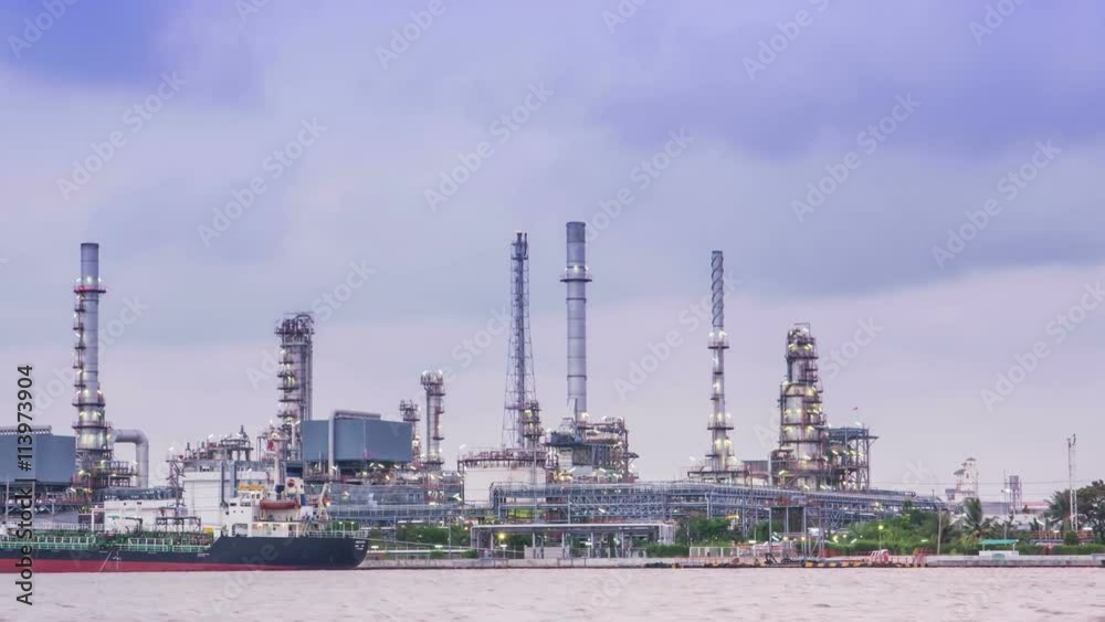 Oil Refinery Transport is beautifully lit at night. Oil Refinery Transport is beautifully lit at night.
