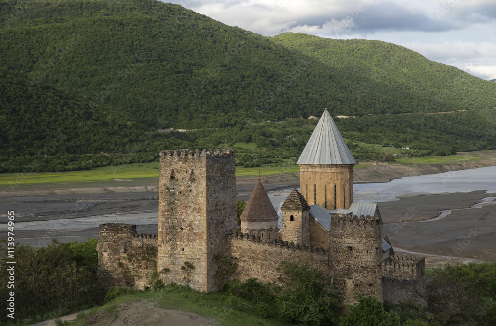 Ananuri Fortress with Church near Tbilisi, Georgia