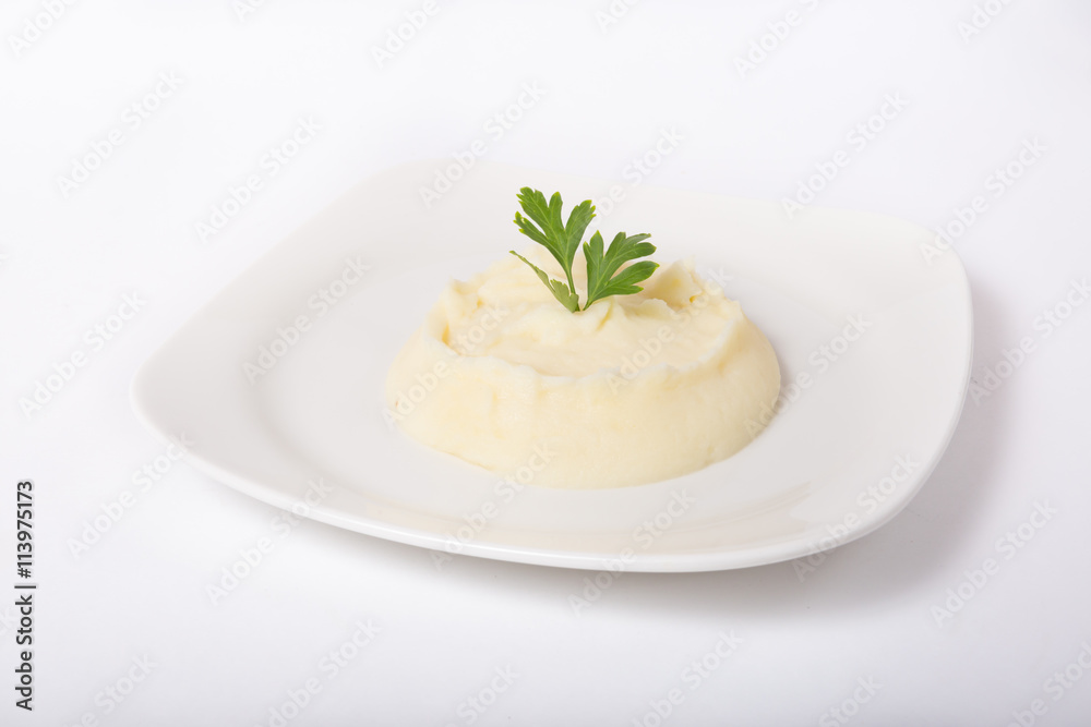 Mashed potato garnish Mashed potato garnish
