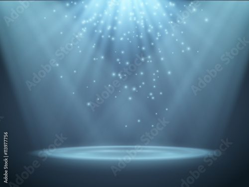 Vector Spotlights. Scene. Light Effects.