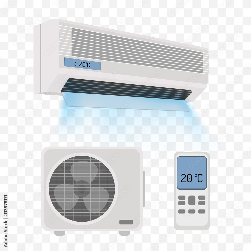 Air conditioner isolated Air conditioner isolated