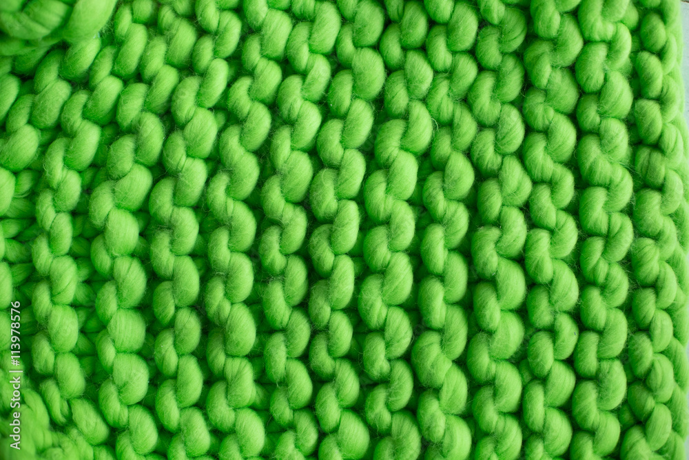 piece large knitted green
