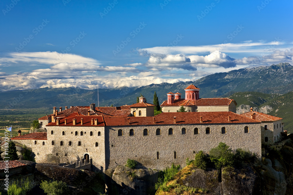 Greece. Meteora. The Holy Monastery of Saint Stephen. The Meteora area is on UNESCO World Heritage List since 1988