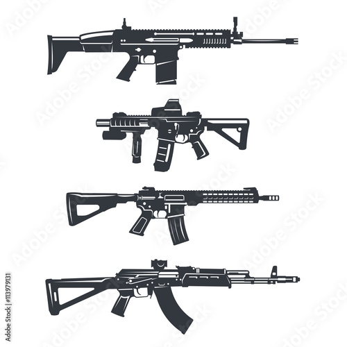 weapon rifle set