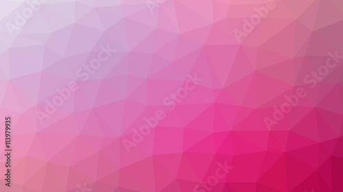 Abstract red gradient lowploly of many triangles background for use in design