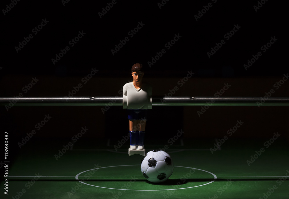 Naklejka premium foosball table soccer . football players sport teame