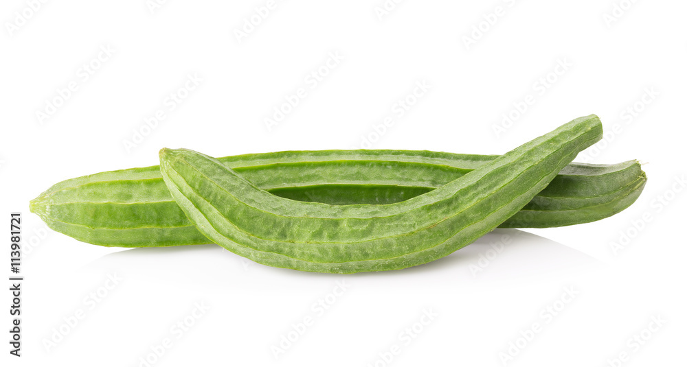 fresh loofah on the white background fresh loofah on the white background