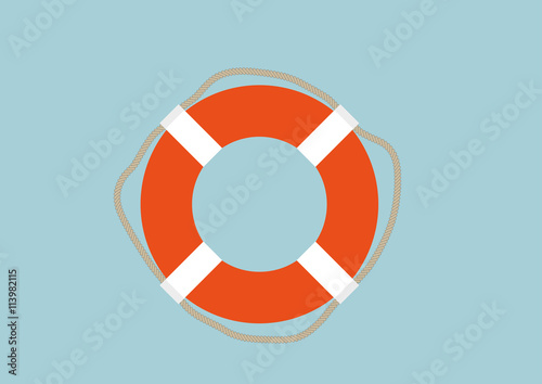 Life Buoy flat orange