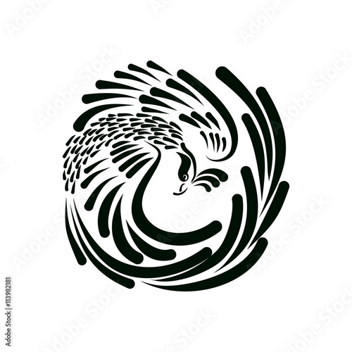 Phoenix. Firebird. Logo.