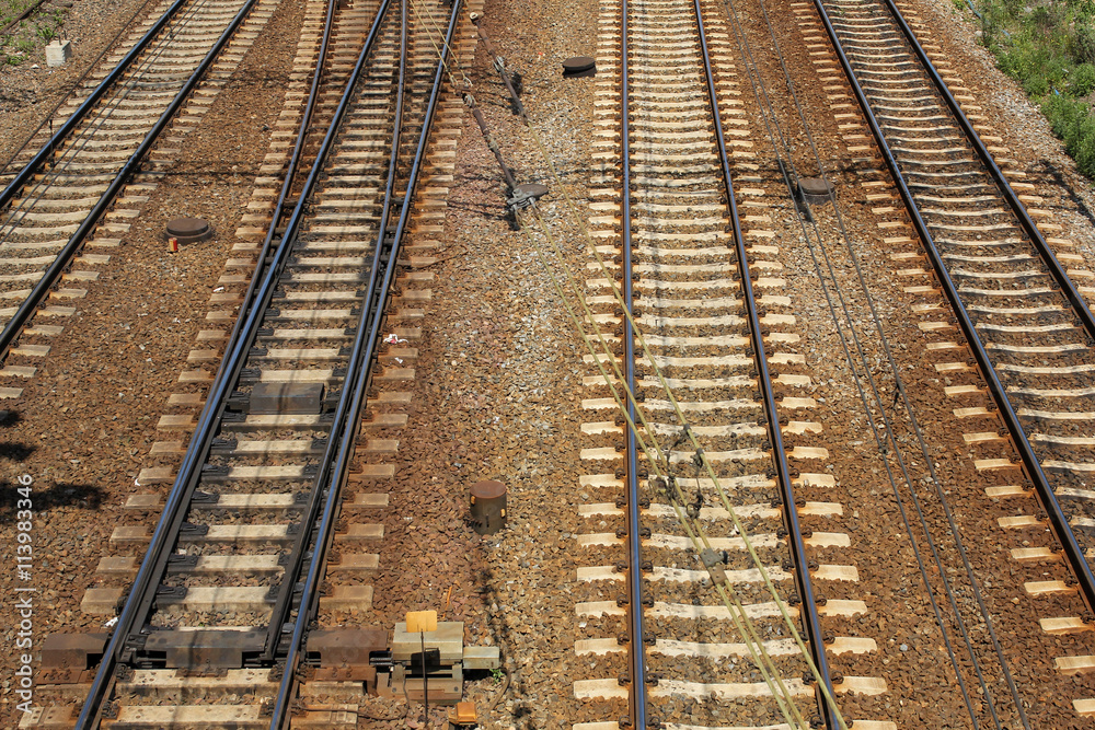 railroad tracks railroad tracks