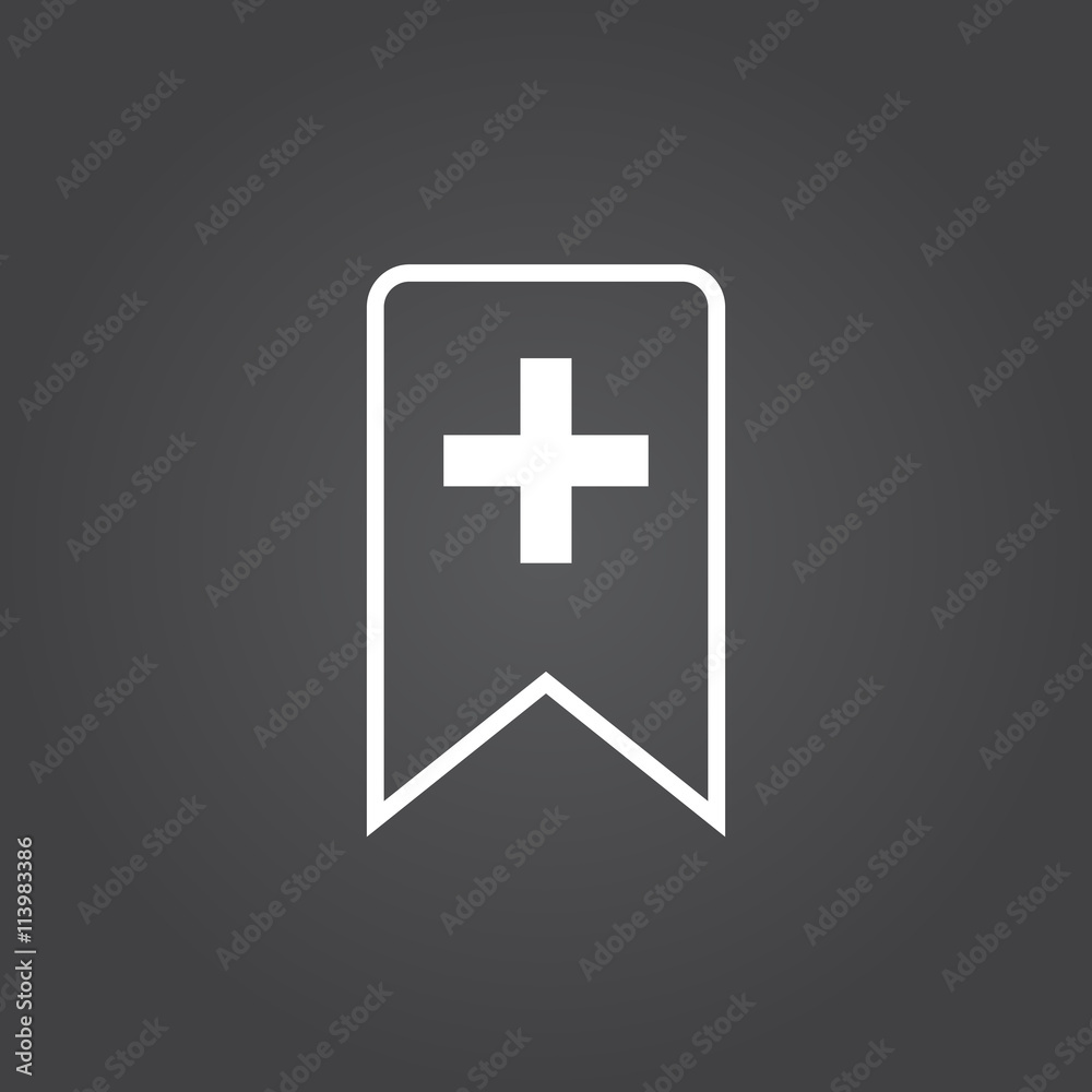Fototapeta premium add bookmark icon