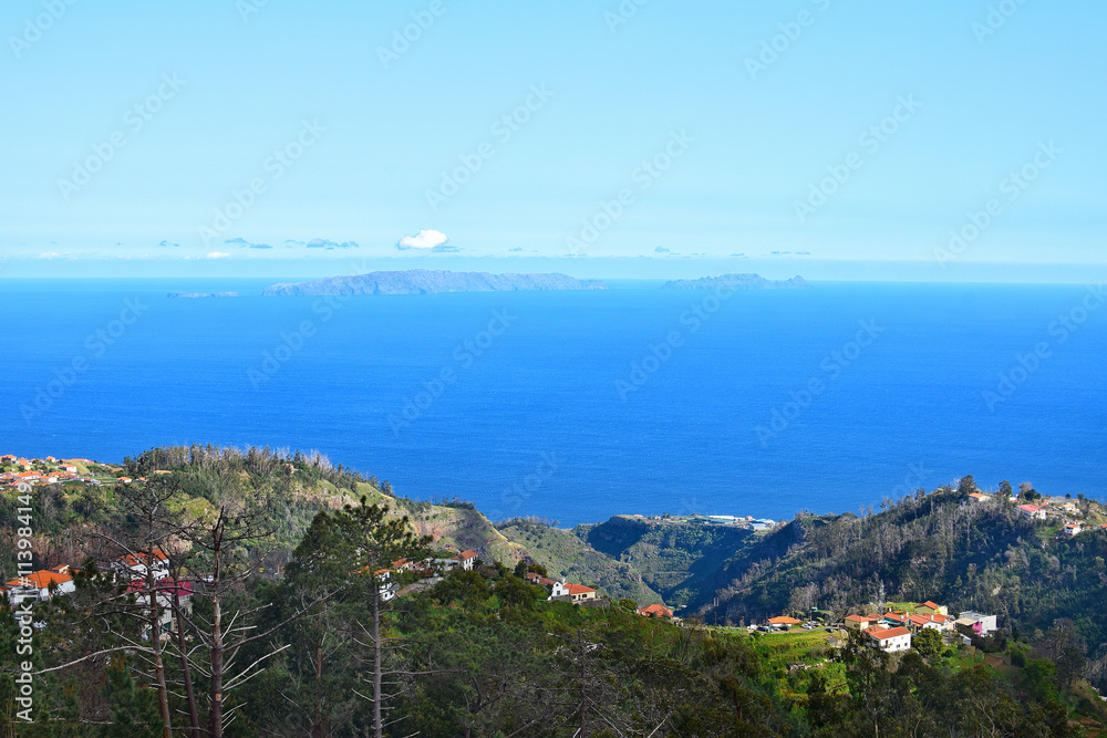View of coastal landscape in Madeira, Portugal