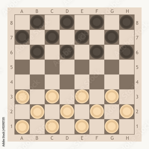 checkers game board