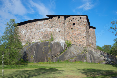 Ancient castle Raseborg, june day. Snappertuna, Finland photo