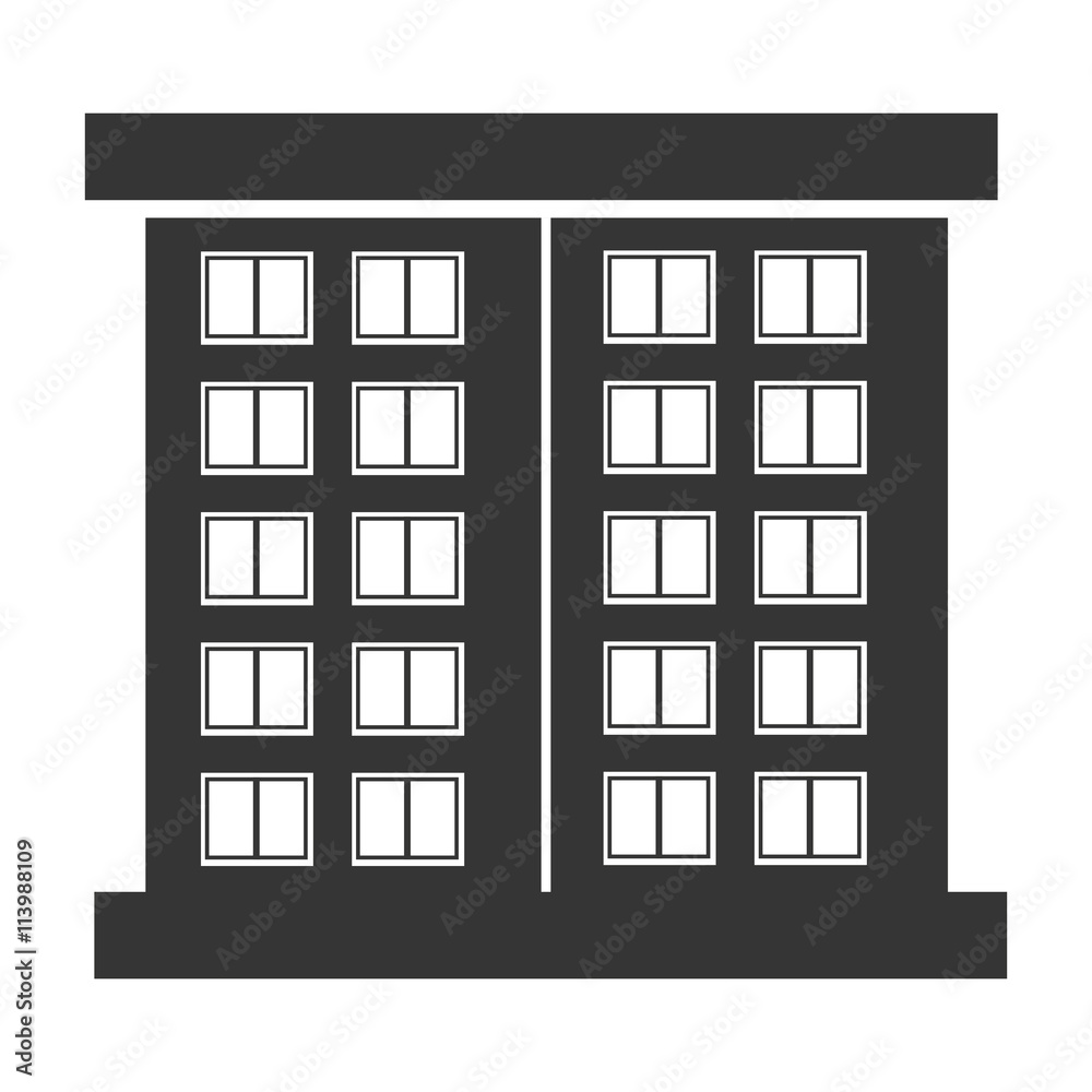 black tall building with white windows,vector graphic black tall building with white windows,vector graphic