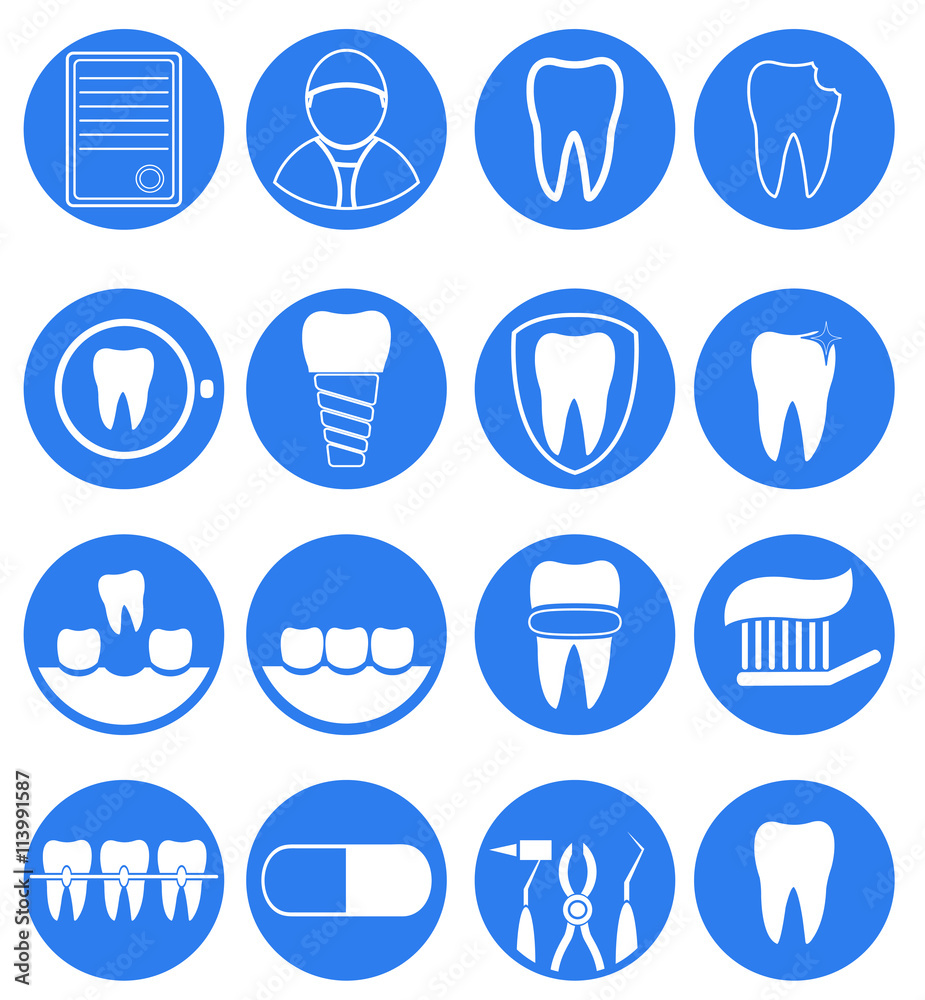 Dental icon set Dental icon set