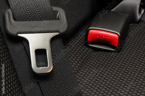 safety belt in a car