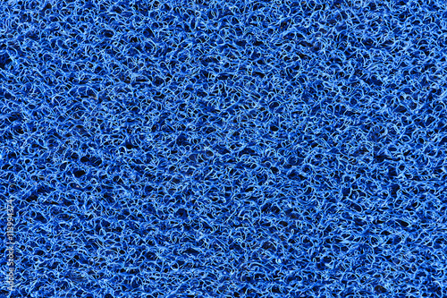 The fabric texture,fabric carpet texture in close-up scene.The clean blue plastic fiber texture background.