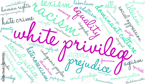 White Privilege Word Cloud