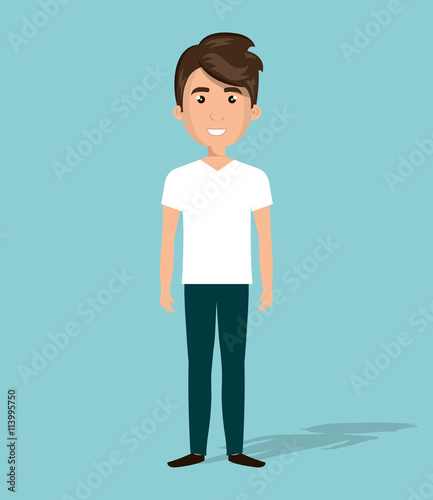 happy young people design, vector illustration eps10 graphic 