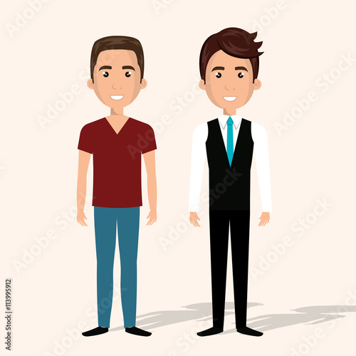 happy young people design, vector illustration eps10 graphic 