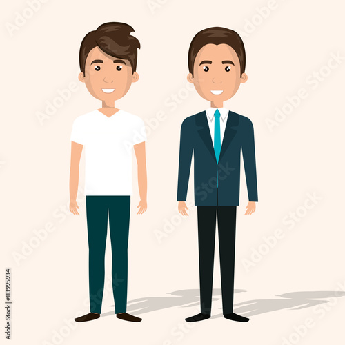 happy young people design, vector illustration eps10 graphic 