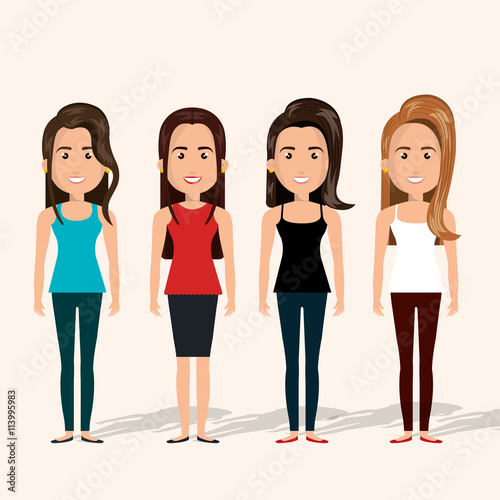 happy young people design, vector illustration eps10 graphic 