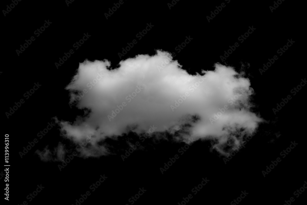 Clouds on black background Clouds on black background