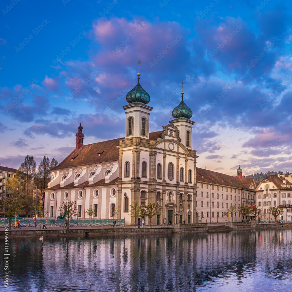 Lucerne Jesuit Church, switzerland