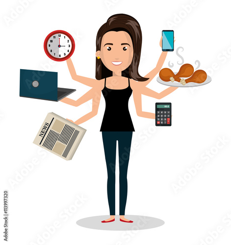 busy person design, vector illustration eps10 graphic 