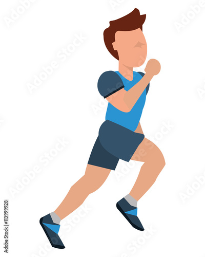 person jogging icon design