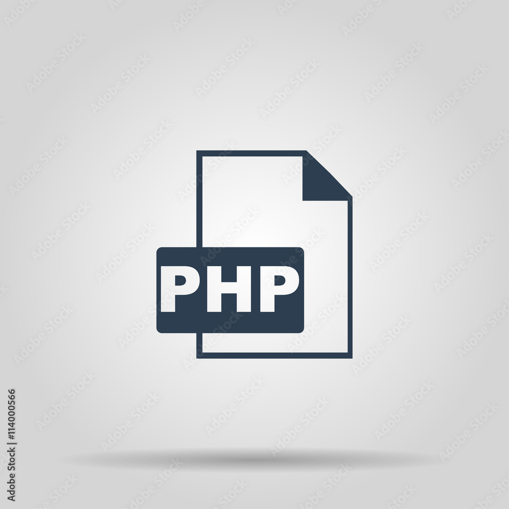 PHP file extension. Concept illustration for design vector de Stock | Adobe  Stock