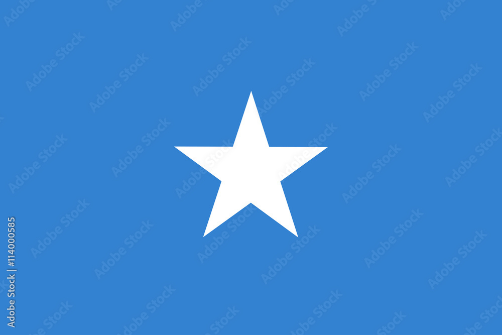 Somalia flag star official right proportions, vector illustration Somalia flag star official right proportions, vector illustration