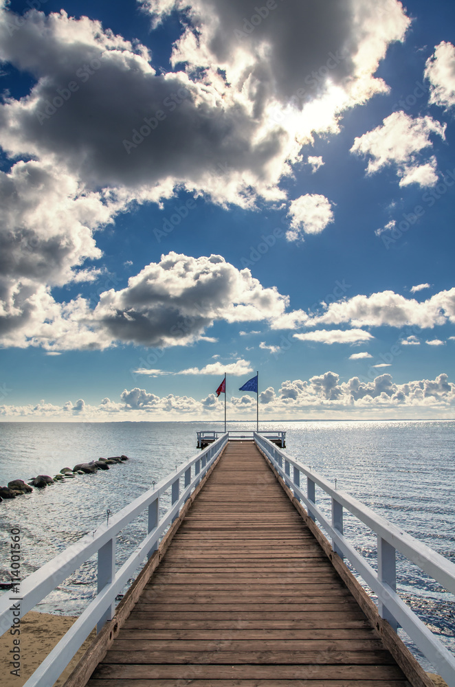 Obraz premium Seebrücke Grömitz