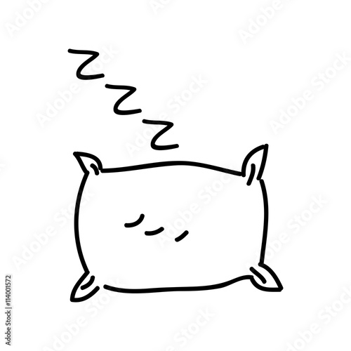 drawing pillow isolated icon design