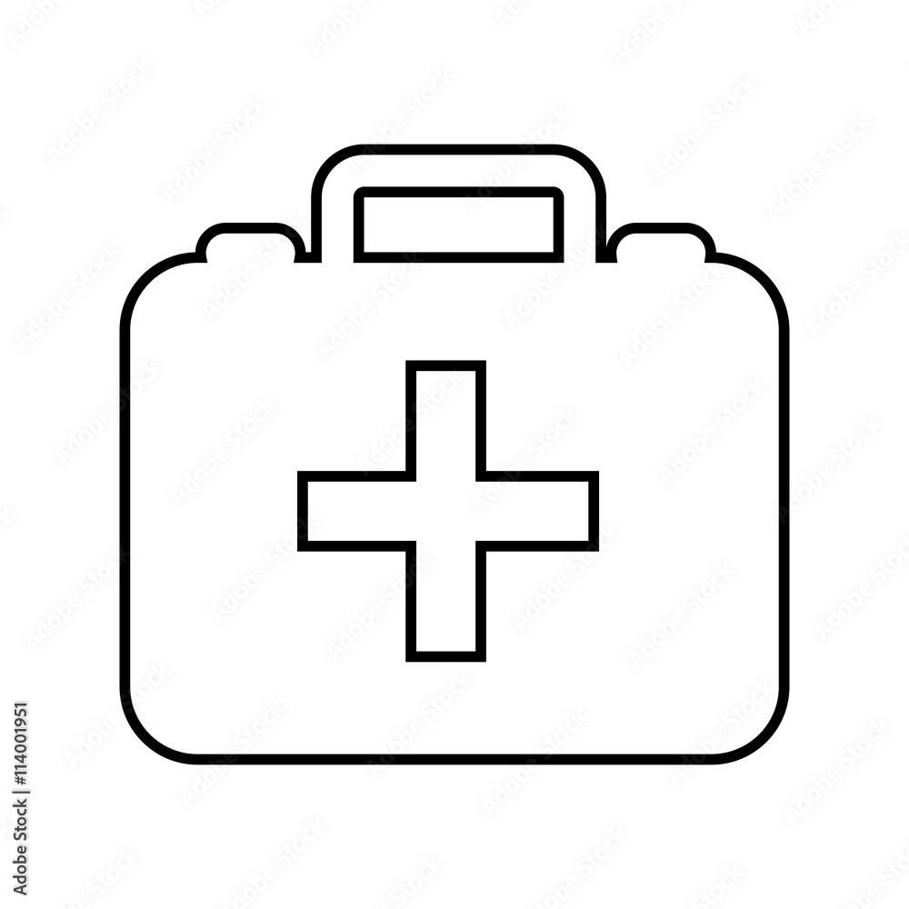 Fototapeta premium kit medical isolated icon design