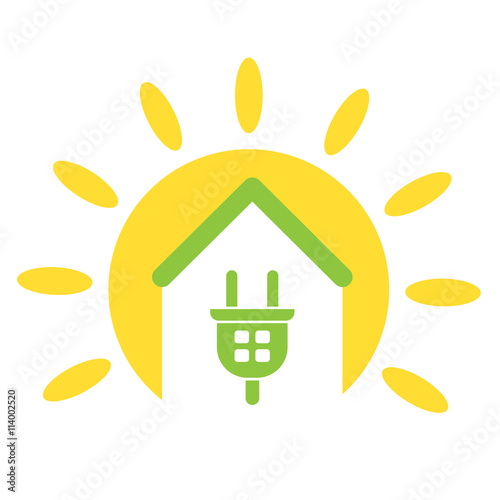 Vector illustration of green energy and alternative energy