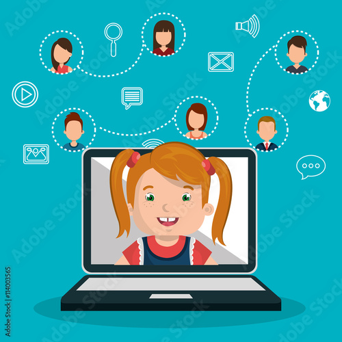 online kids design, vector illustration eps10 graphic 
