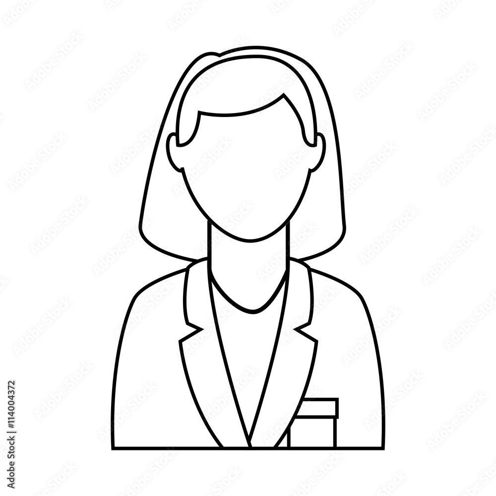 businesswoman avatar isolated icon design, vector illustration businesswoman avatar isolated icon design, vector illustration