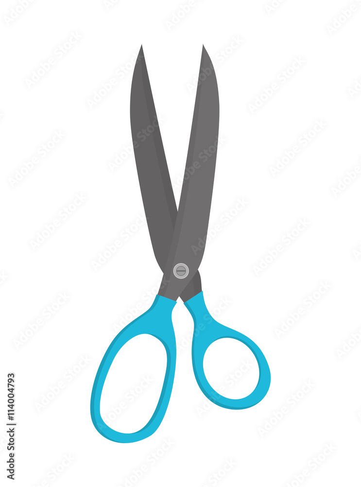 Scissor icon. Cut instrument design. vector graphic Scissor icon. Cut instrument design. vector graphic