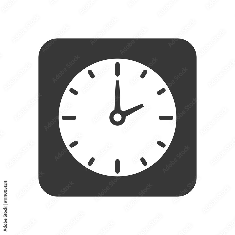 Clock frame icon. Time design. vector graphic Clock frame icon. Time design. vector graphic