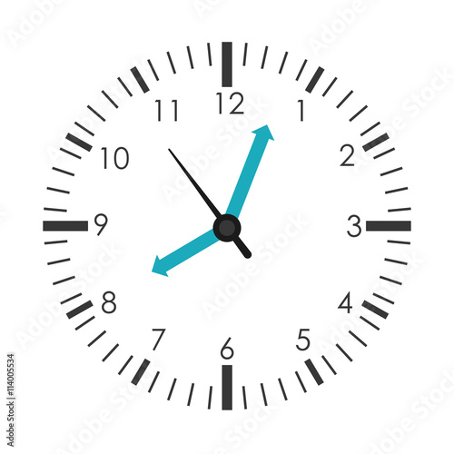 Clock icon. Time design. vector graphic