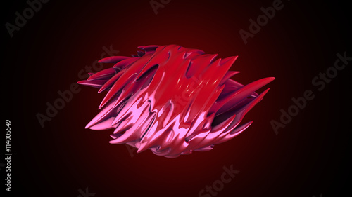 abstract organic form. 3d rendering.