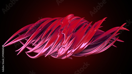 abstract organic form. 3d rendering.