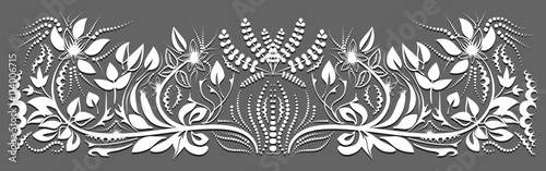 The design of the cards. A floral design.