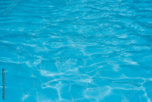 Blue swimming pool  background © yotrakbutda