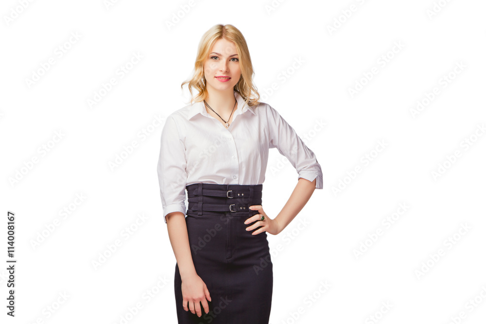 suksualnaya blonde on a white background, the Secretary-Manager suksualnaya blonde on a white background, the Secretary-Manager
