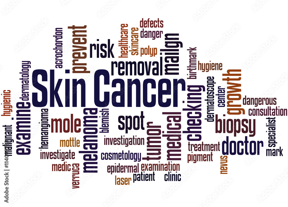 Skin Cancer, word cloud concept 2 Skin Cancer, word cloud concept 2